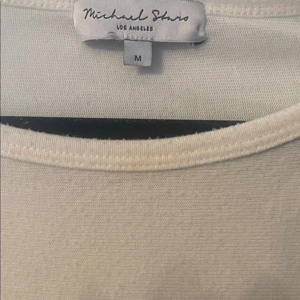 Michael‎ Stars Medium Made in the USA White Pullover Oversized Tee Comfort
